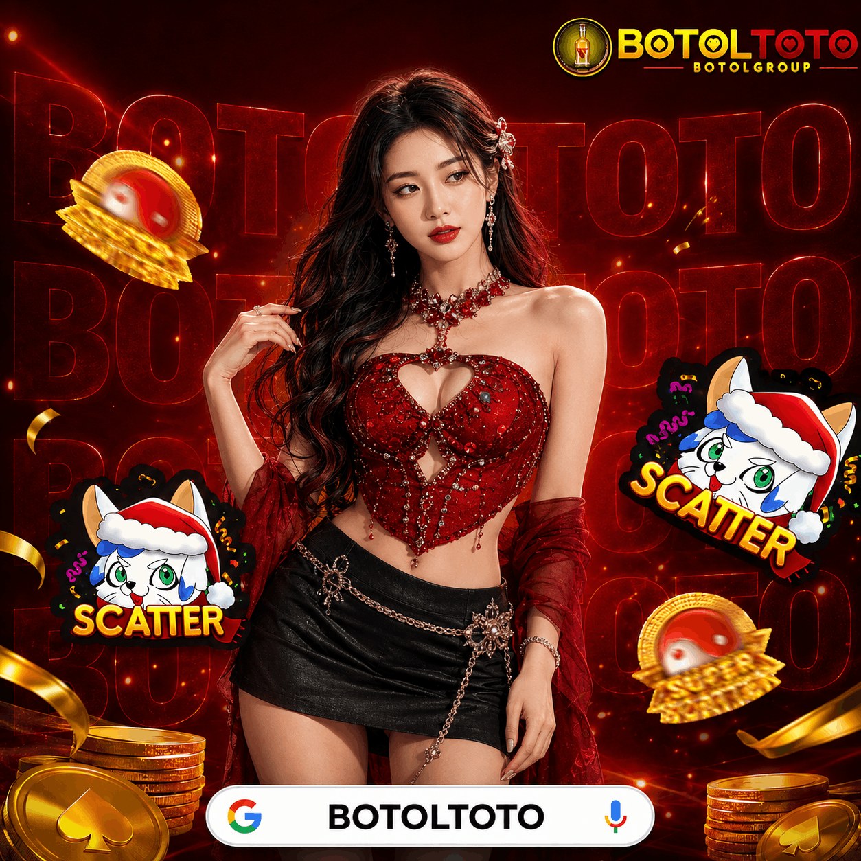 Valentine Ruby Red Mesh