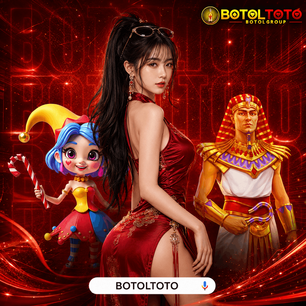 Valentine Ruby Red Mesh
