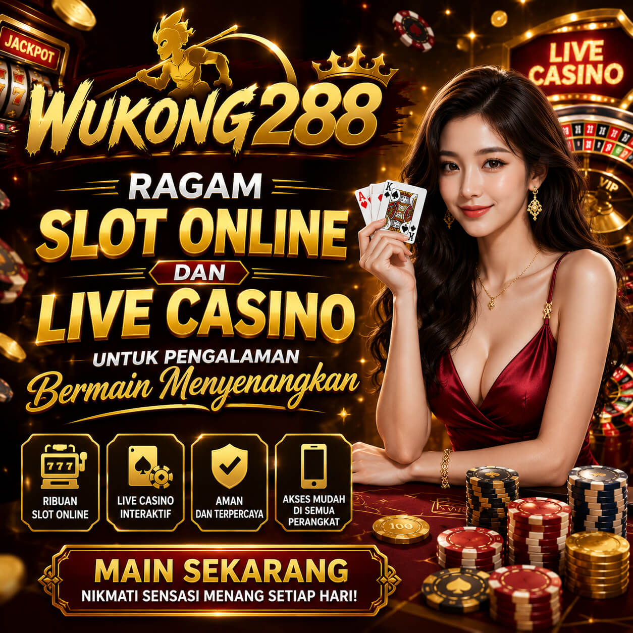Wukong288 – Platform Permainan Berbasis Software Slot88 dan Casino Terlengkap