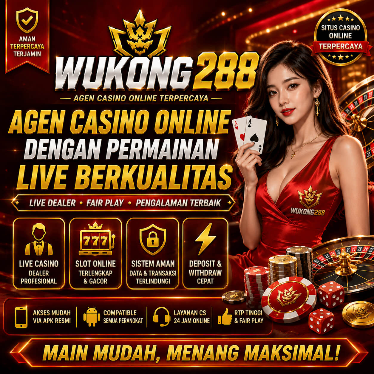 WUKONG288 – Agen Casino Online dengan Permainan Live Berkualitas by Hey siriusly